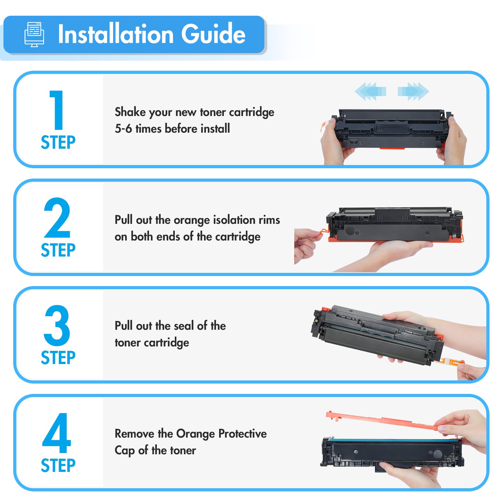 Amazon.com: 055 055H Toner Cartridge Set Compatible for Canon